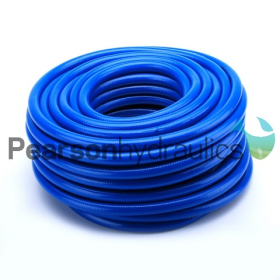 6.3 MM  ID Blue Braided PVC Hose